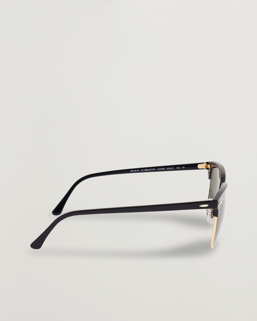 Herre | Solbriller | Ray-Ban | Clubmaster Sunglasses Ebony/Crystal Green