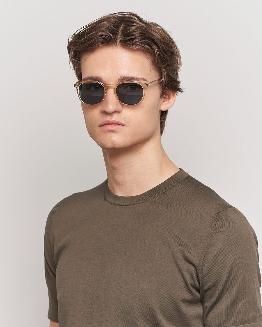 Herr | Garrett Leight | Garrett Leight | Kinney 49 Sunglasses Transparent/Blue