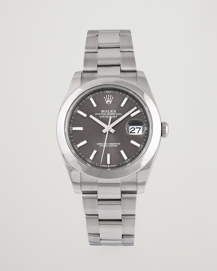 Herre | Rolex Pre-Owned Datejust 41 126300 Silver | Rolex Pre-Owned | Datejust 41 126300 Silver