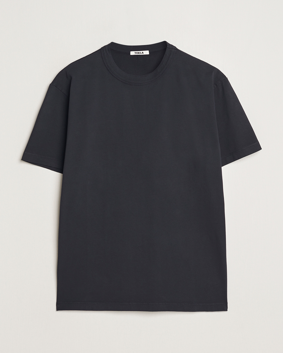 Herre | T-Shirts | Tekla | Organic Cotton Sleeping T-Shirt Black
