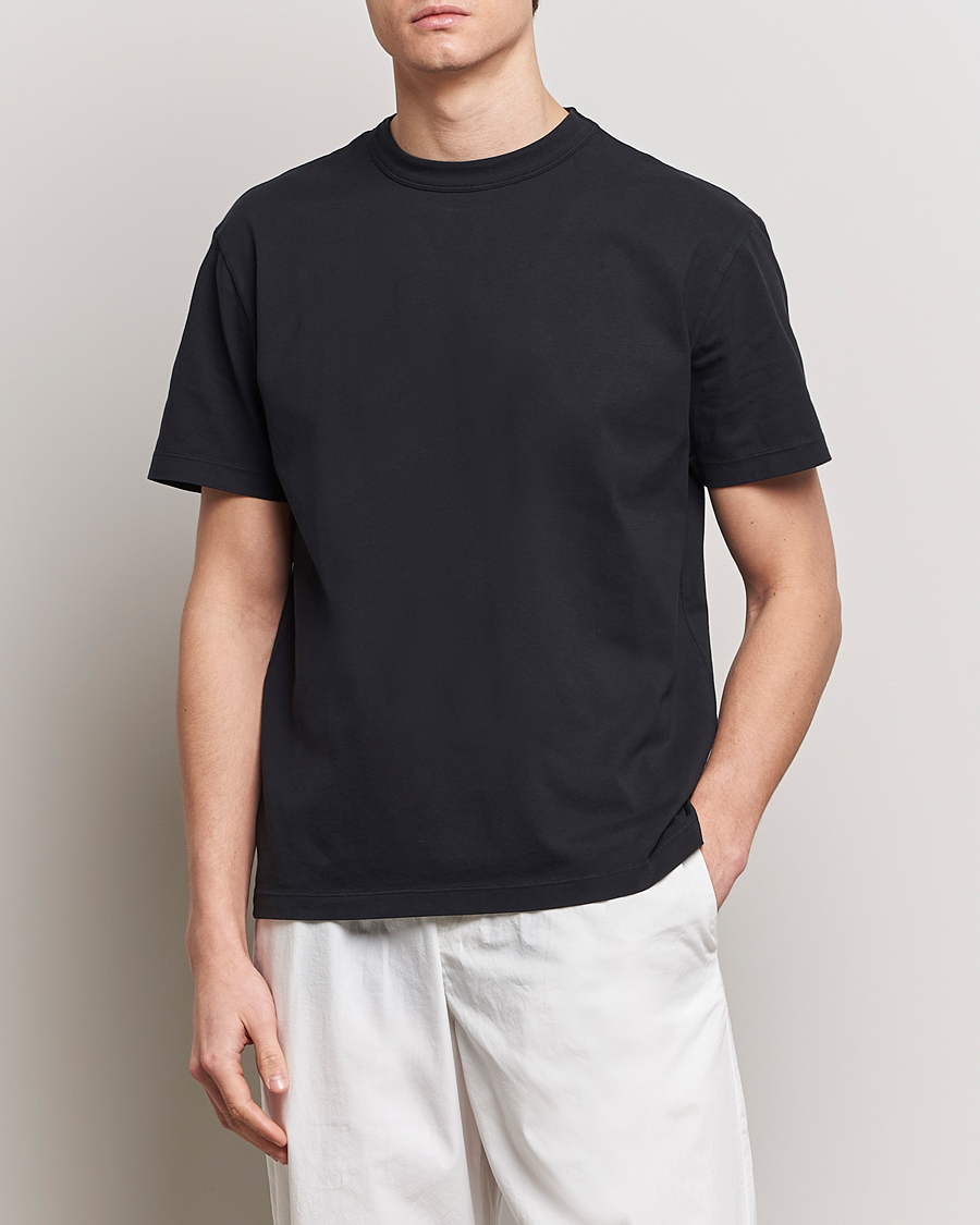 Herre | T-Shirts | Tekla | Organic Cotton Sleeping T-Shirt Black