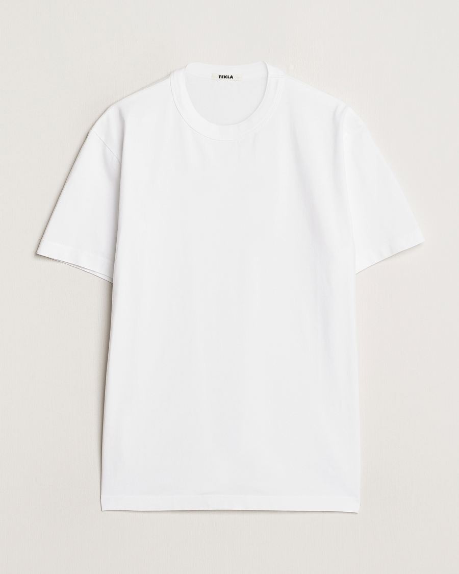 Herre | T-Shirts | Tekla | Organic Cotton Sleeping T-Shirt White