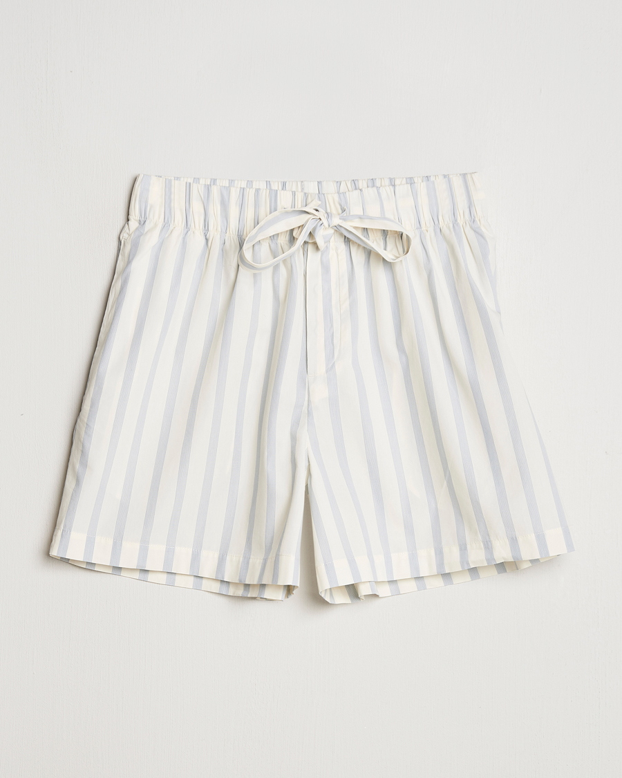 Herre | Pyjamaser og badekåper | Tekla | Poplin Pyjama Shorts Needle Stripes