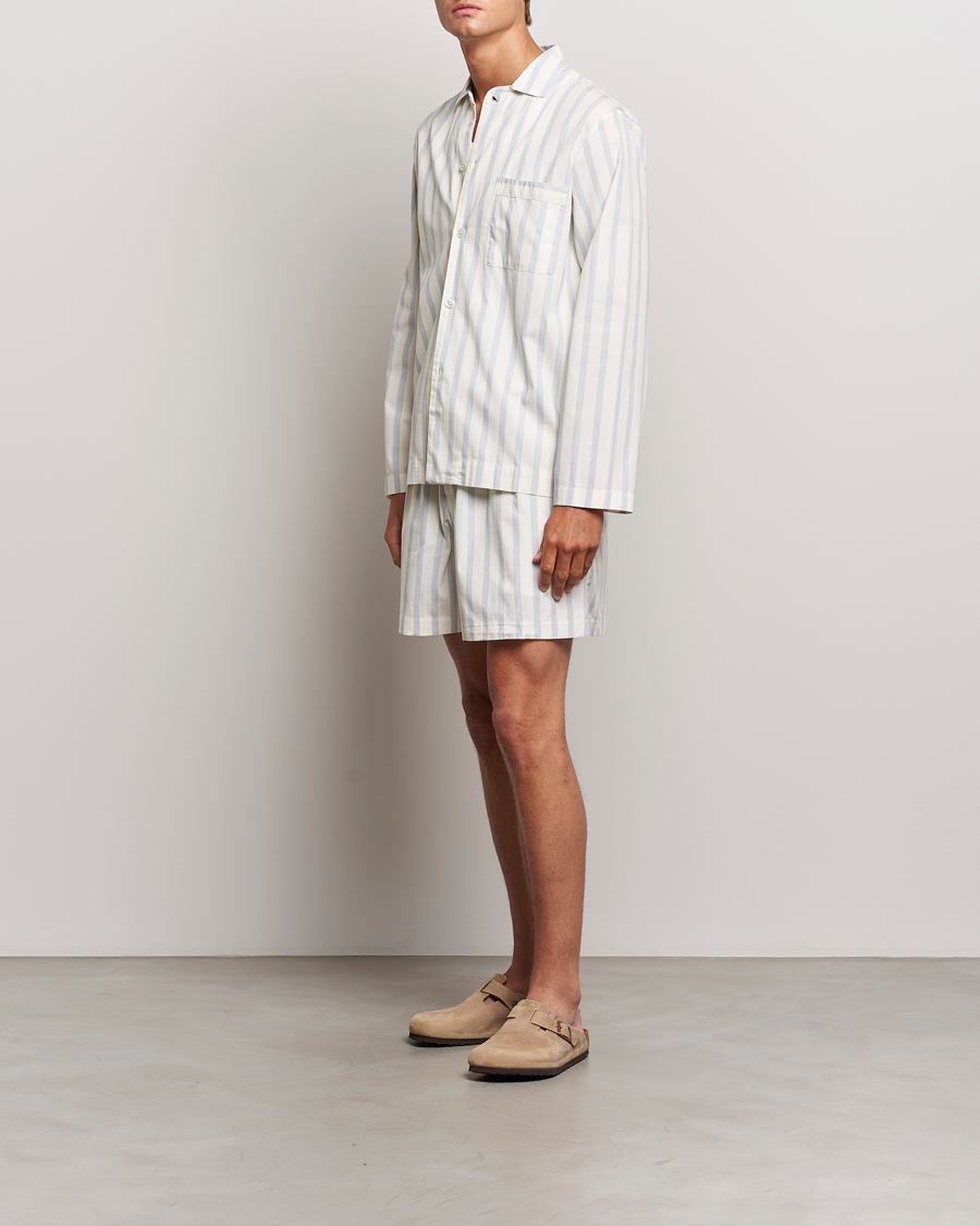 Herre | Pyjamaser og badekåper | Tekla | Poplin Pyjama Shorts Needle Stripes