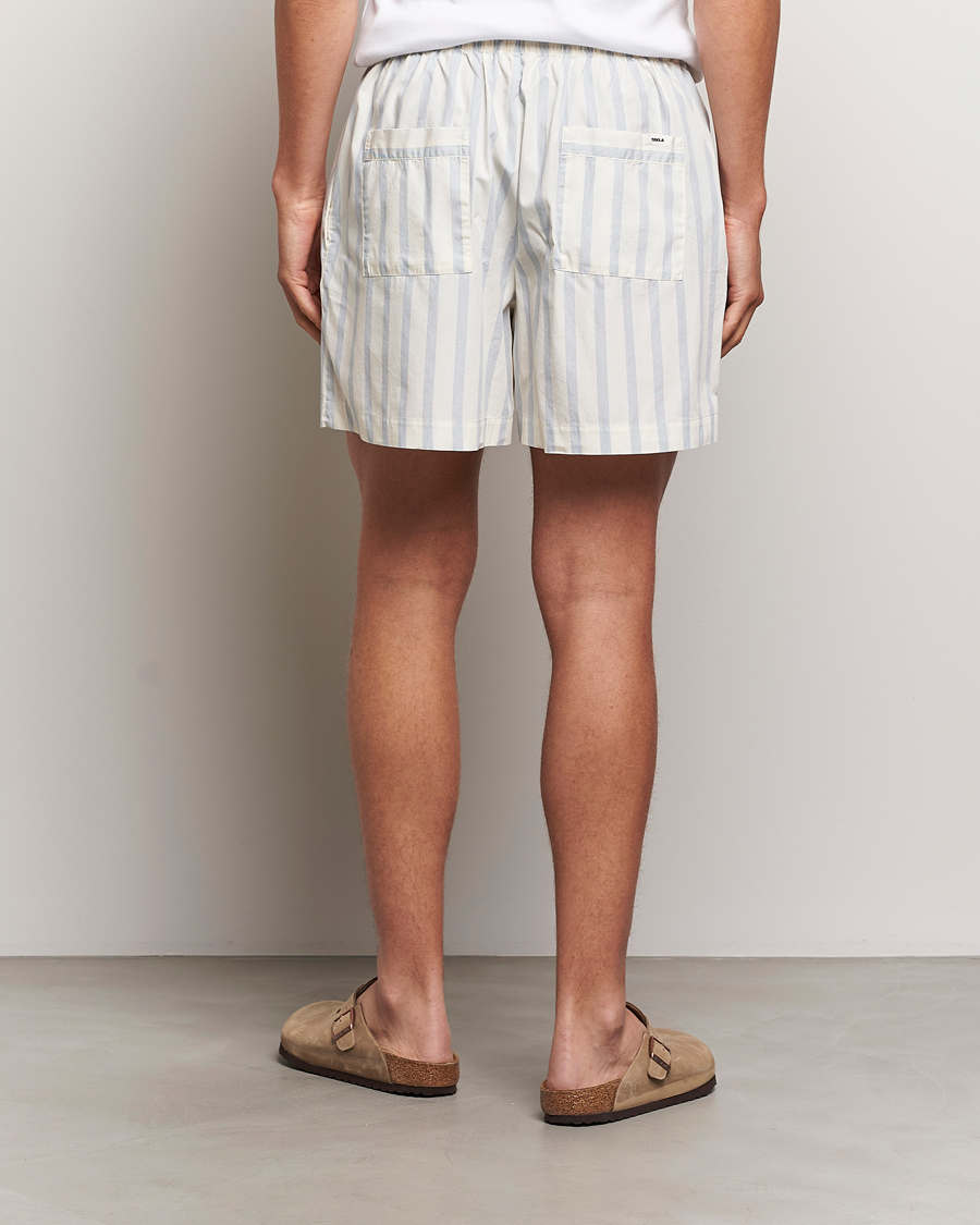 Herre | Pyjamaser og badekåper | Tekla | Poplin Pyjama Shorts Needle Stripes
