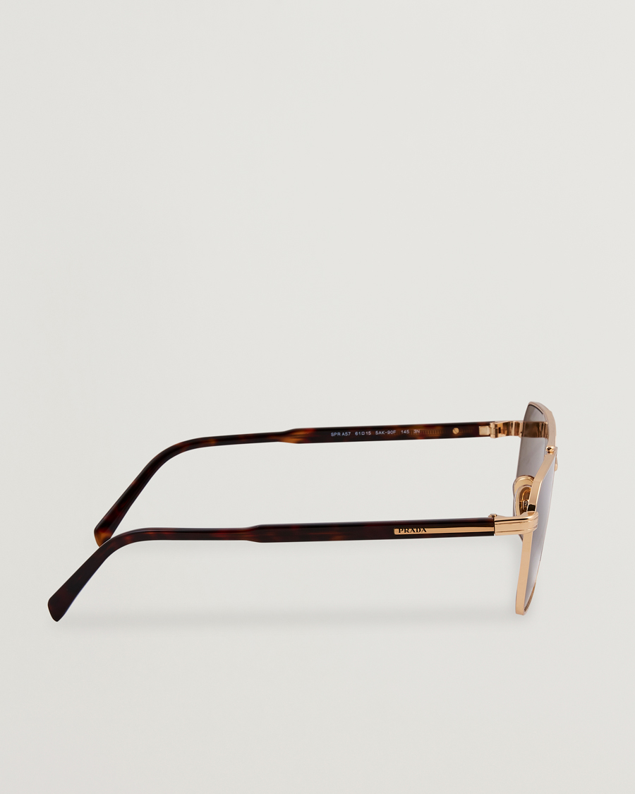 Herre | Solbriller | Prada Eyewear | Prada 0PR A57S Metal Sunglasses Gold