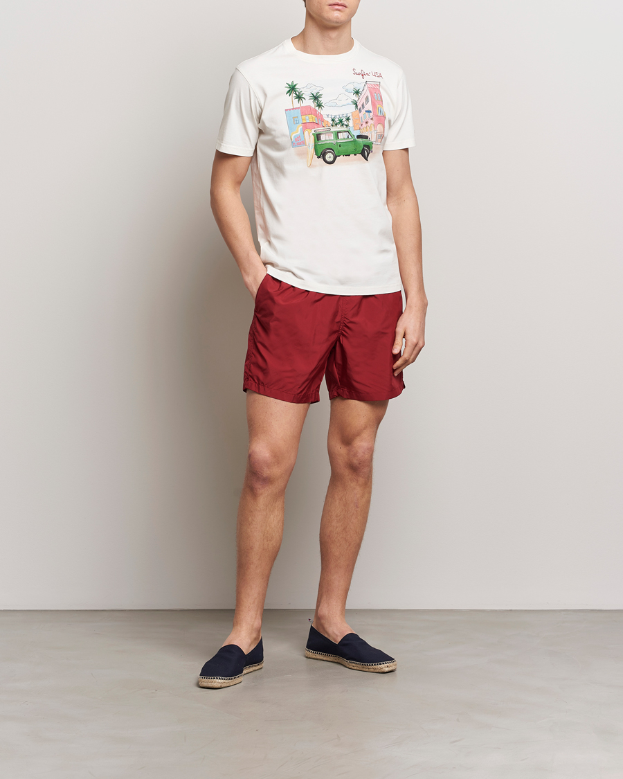 Herre | Badeshorts | MC2 Saint Barth | Pantone Swim Shorts 45 Bordeaux