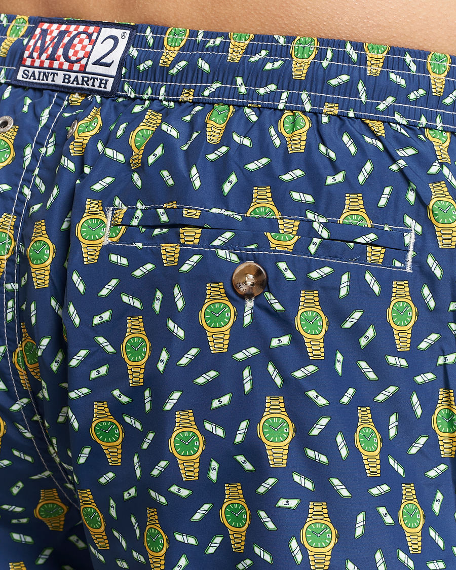 Herre | Badeshorts | MC2 Saint Barth | Printed Swim Shorts Hour Money