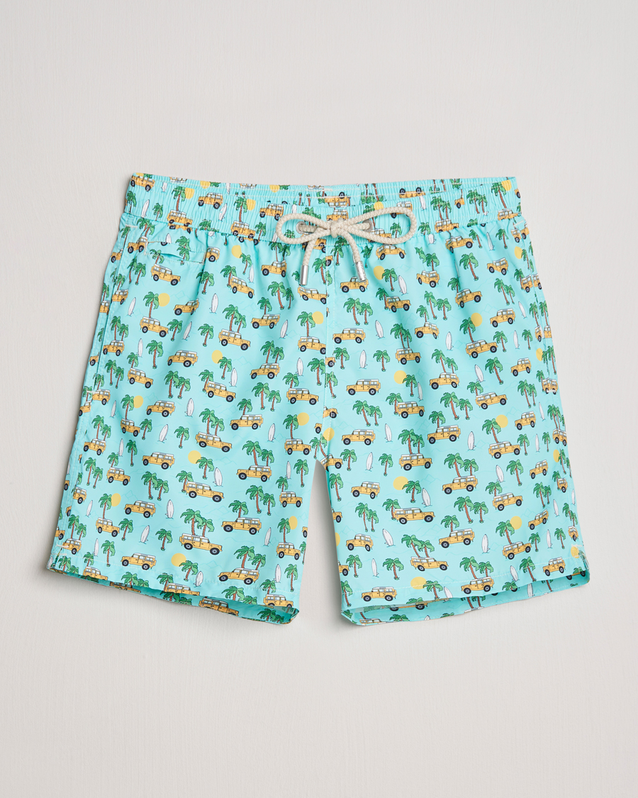 Herre | Badeshorts | MC2 Saint Barth | Printed Swim Shorts Road Car