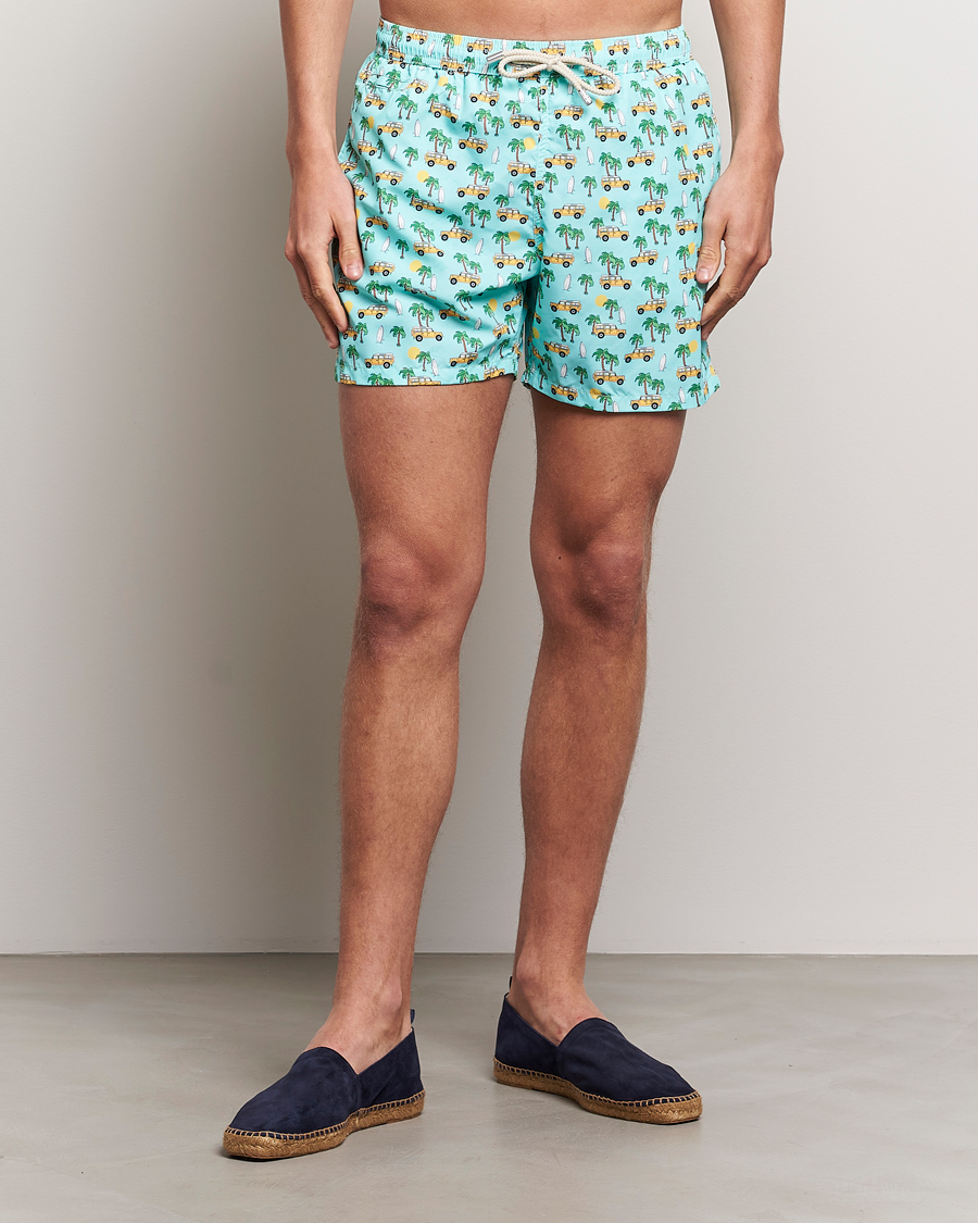 Herre | Badeshorts | MC2 Saint Barth | Printed Swim Shorts Road Car