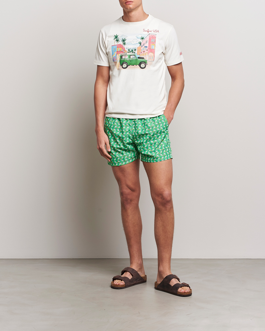 Herre | Badeshorts | MC2 Saint Barth | Printed Swim Shorts Tennis Cross