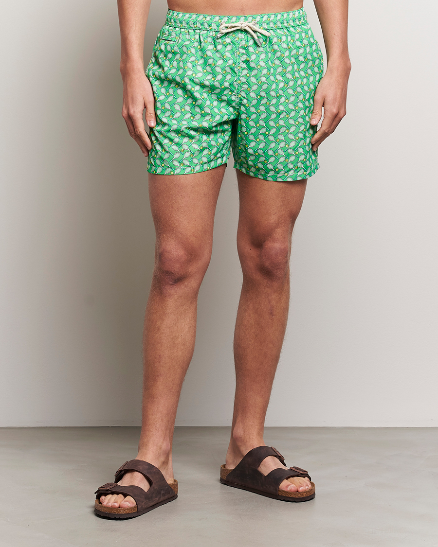 Herre | Badeshorts | MC2 Saint Barth | Printed Swim Shorts Tennis Cross