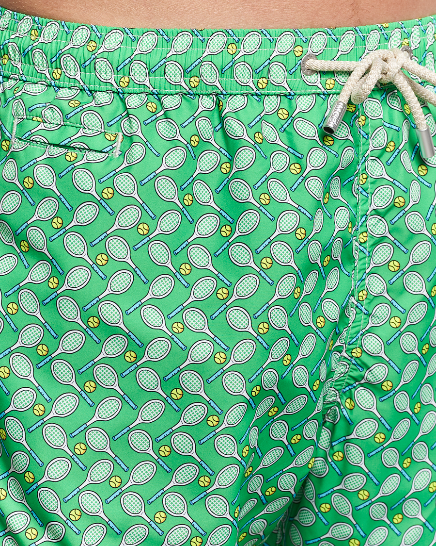 Herre | Badeshorts | MC2 Saint Barth | Printed Swim Shorts Tennis Cross