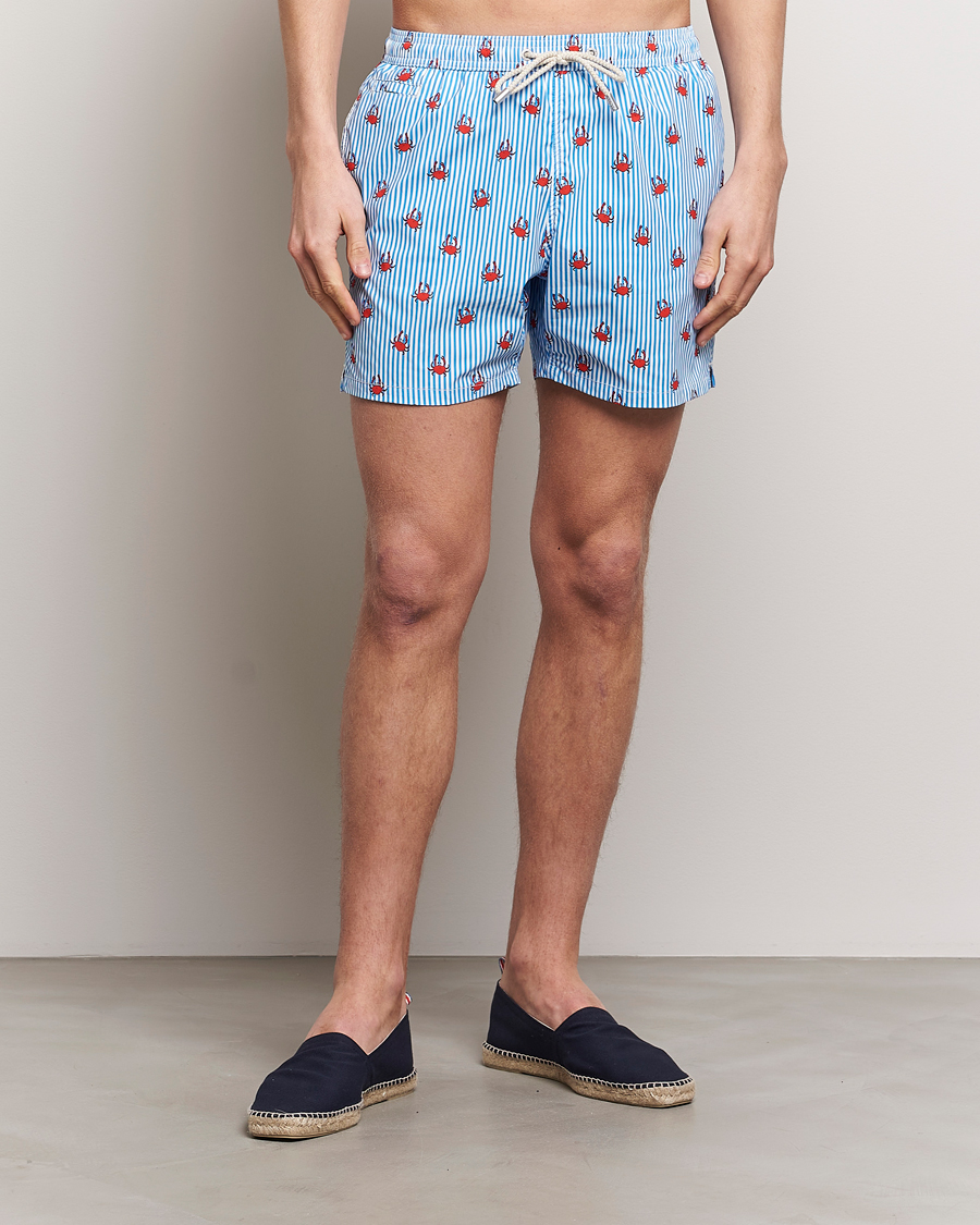 Herre | Klær | MC2 Saint Barth | Printed Swim Shorts Crabs Stripes