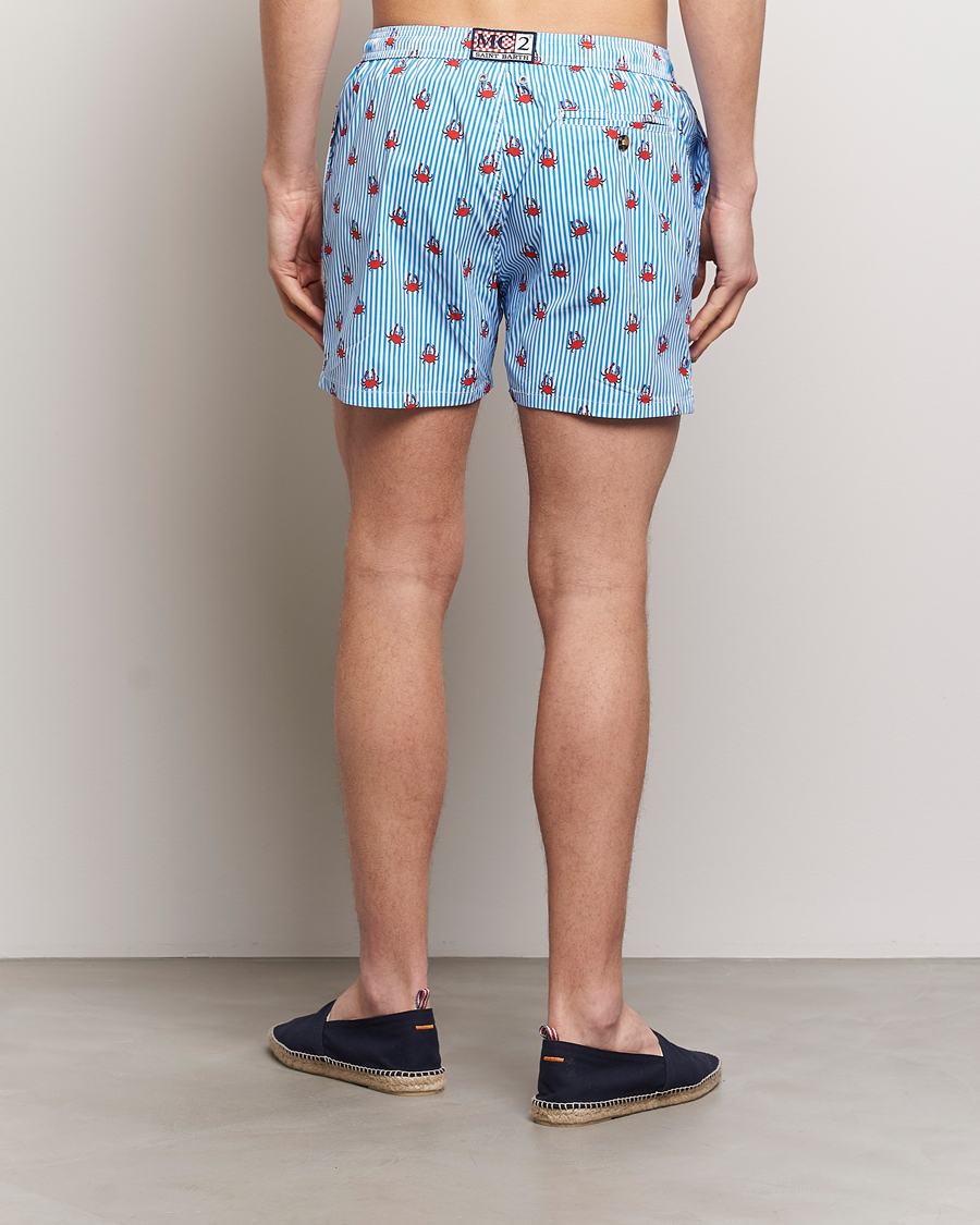 Herre | Badeshorts | MC2 Saint Barth | Printed Swim Shorts Crabs Stripes