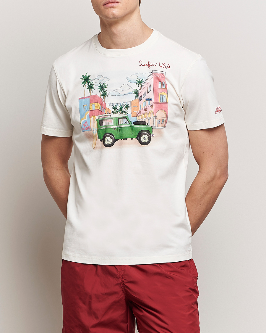 Herre | Nye varemerker | MC2 Saint Barth | Printed Cotton T-Shirt Surfing USA