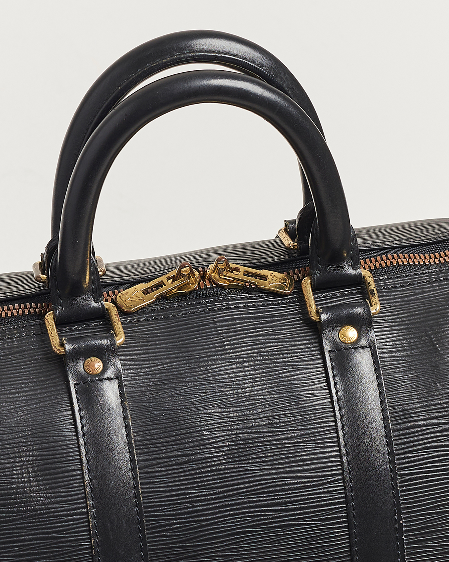 Herre | Louis Vuitton Pre-Owned Keepall 45 EPI Leather Bag Black | Louis Vuitton Pre-Owned | Keepall 45 EPI Leather Bag Black