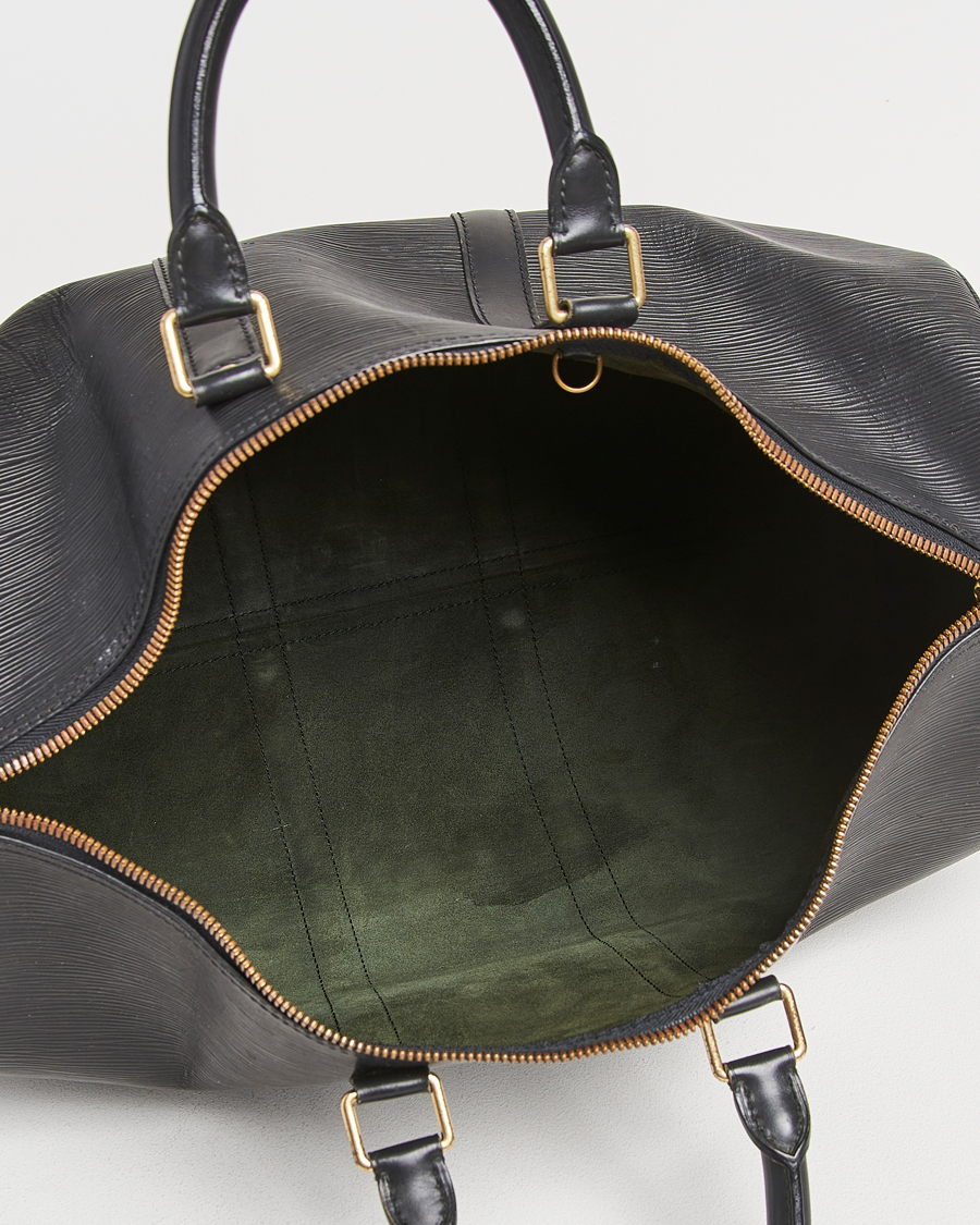 Herre | Louis Vuitton Pre-Owned Keepall 45 EPI Leather Bag Black | Louis Vuitton Pre-Owned | Keepall 45 EPI Leather Bag Black