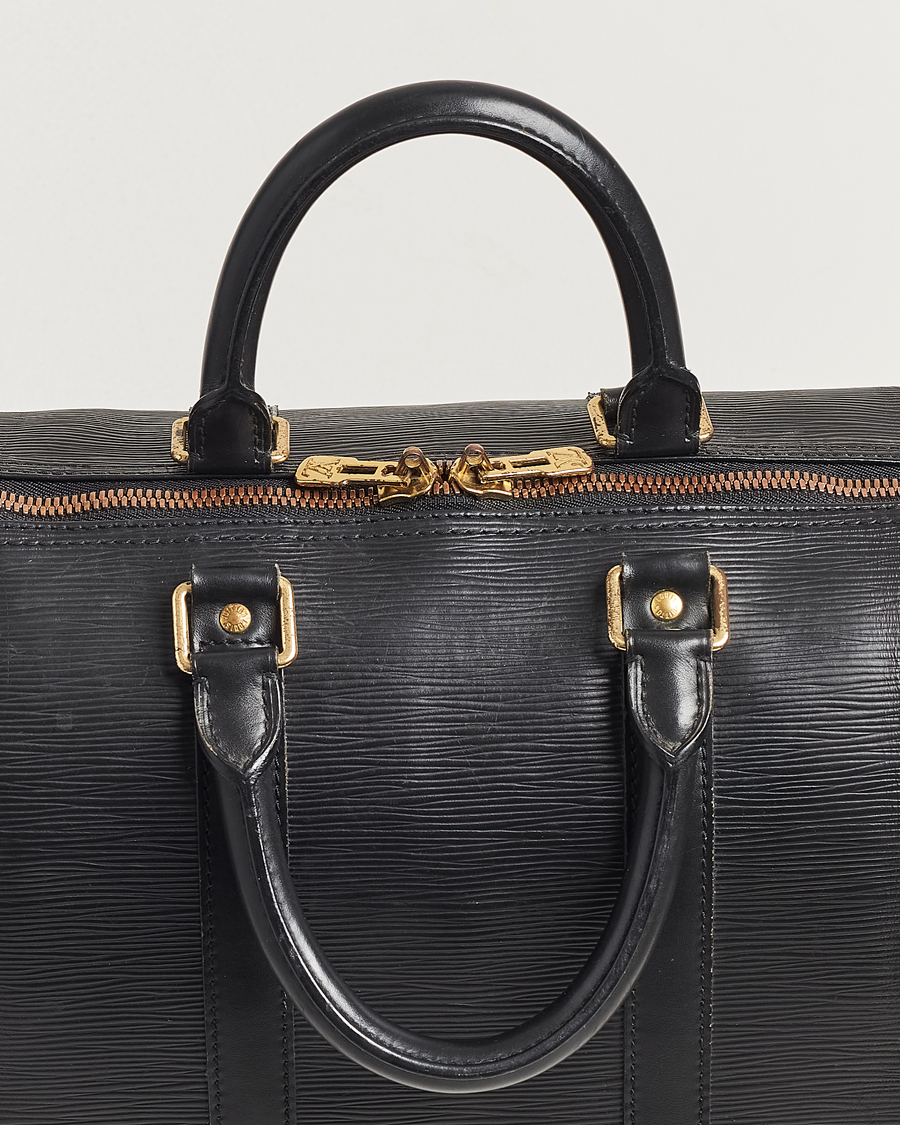 Herre | Louis Vuitton Pre-Owned Keepall 45 EPI Leather Bag Black | Louis Vuitton Pre-Owned | Keepall 45 EPI Leather Bag Black