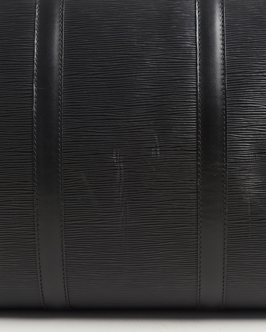 Herre | Louis Vuitton Pre-Owned Keepall 50 EPI Leather Bag Black | Louis Vuitton Pre-Owned | Keepall 50 EPI Leather Bag Black