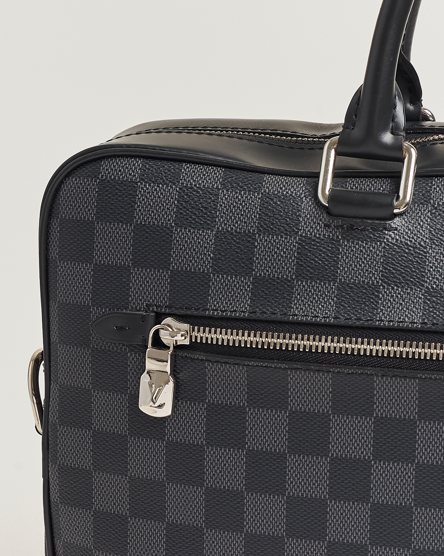 Herre | Louis Vuitton Pre-Owned Porte Document Business Damier Graphite | Louis Vuitton Pre-Owned | Porte Document Business Damier Graphite