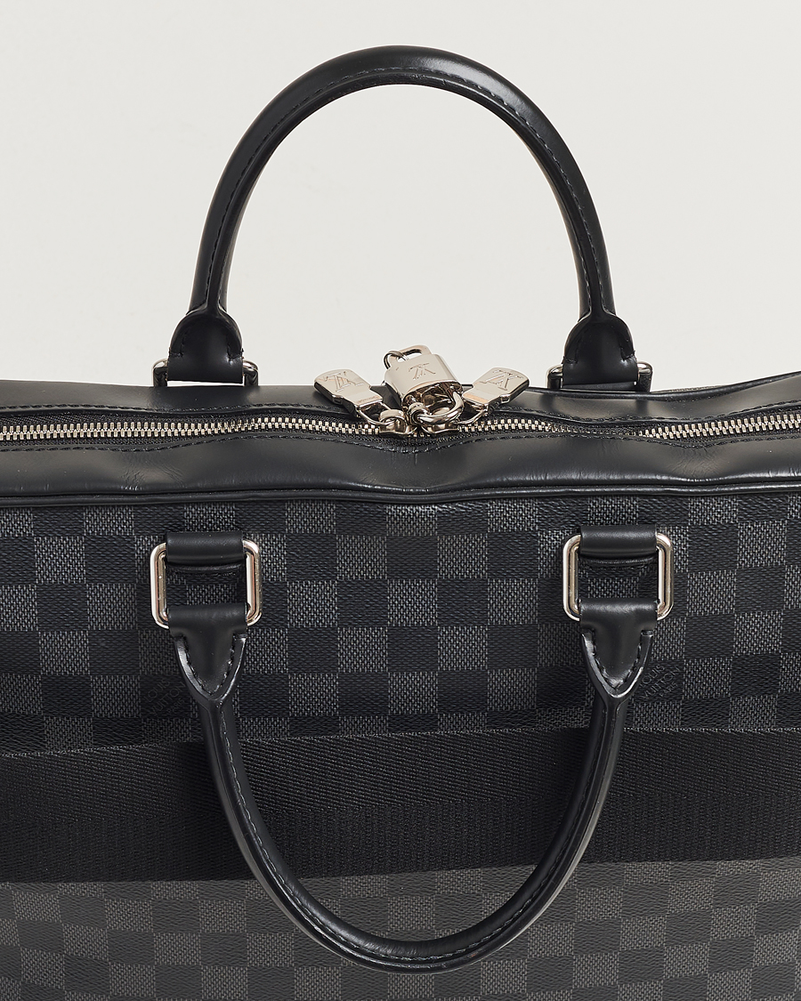 Herre | Louis Vuitton Pre-Owned Porte Document Business Damier Graphite | Louis Vuitton Pre-Owned | Porte Document Business Damier Graphite