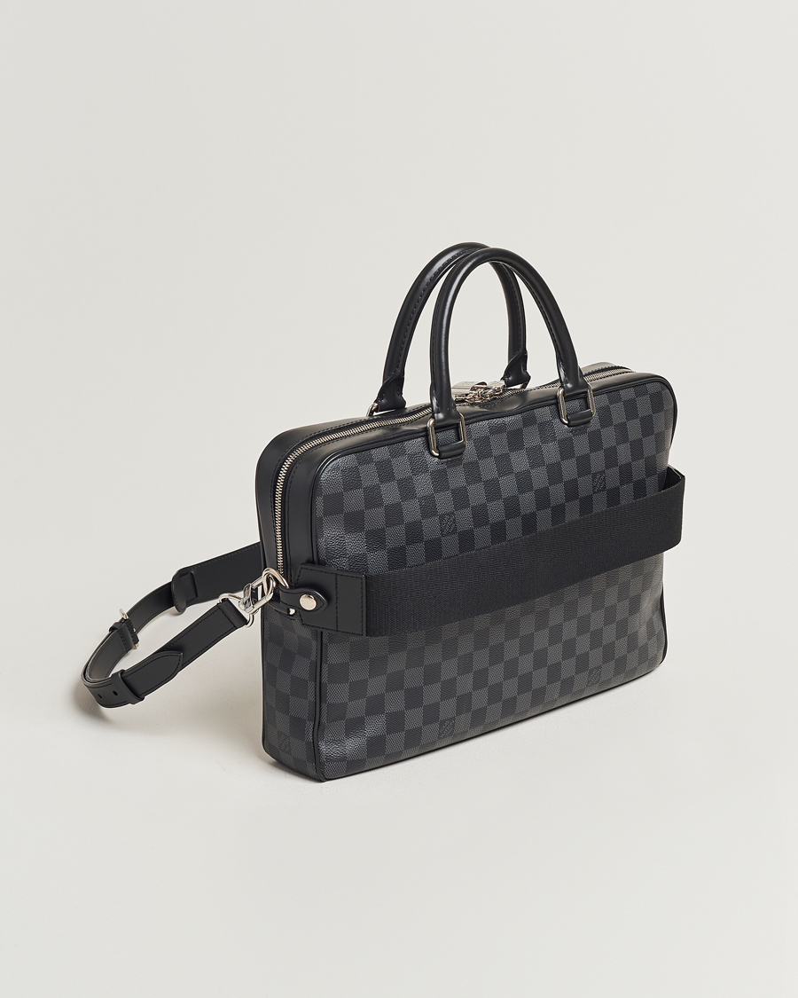 Herre | Louis Vuitton Pre-Owned Porte Document Business Damier Graphite | Louis Vuitton Pre-Owned | Porte Document Business Damier Graphite