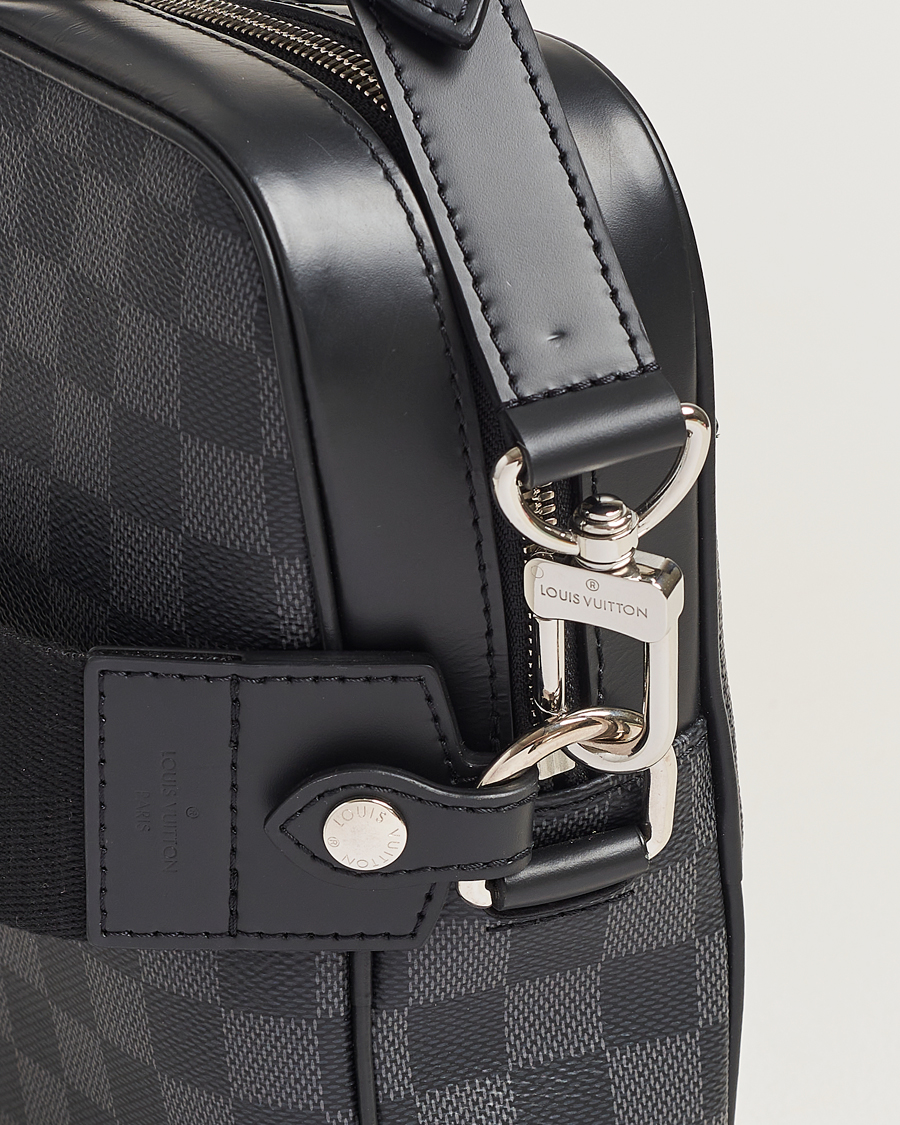 Herre | Louis Vuitton Pre-Owned Porte Document Business Damier Graphite | Louis Vuitton Pre-Owned | Porte Document Business Damier Graphite