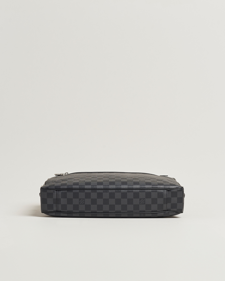 Herre | Louis Vuitton Pre-Owned Porte Document Business Damier Graphite | Louis Vuitton Pre-Owned | Porte Document Business Damier Graphite