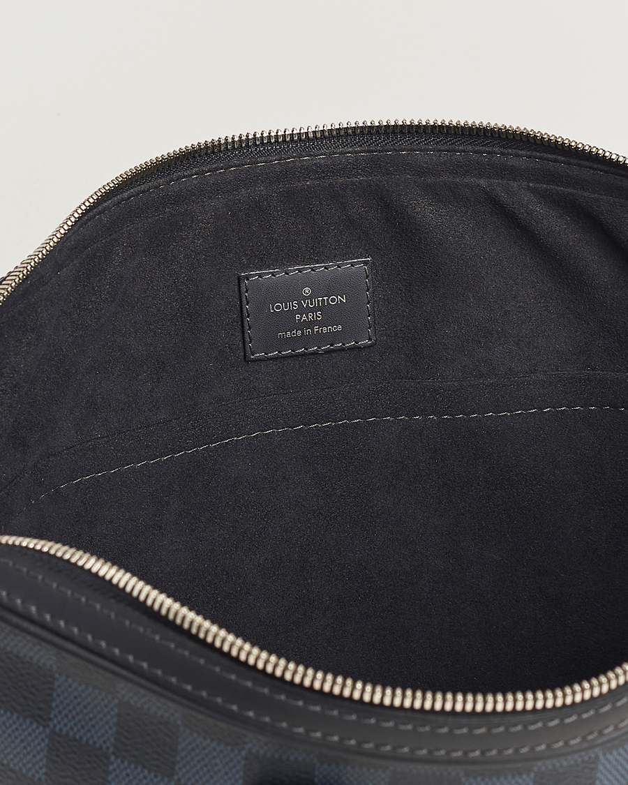 Herre | Louis Vuitton Pre-Owned Dandy Slim Briefcase Damier Navy | Louis Vuitton Pre-Owned | Dandy Slim Briefcase Damier Navy