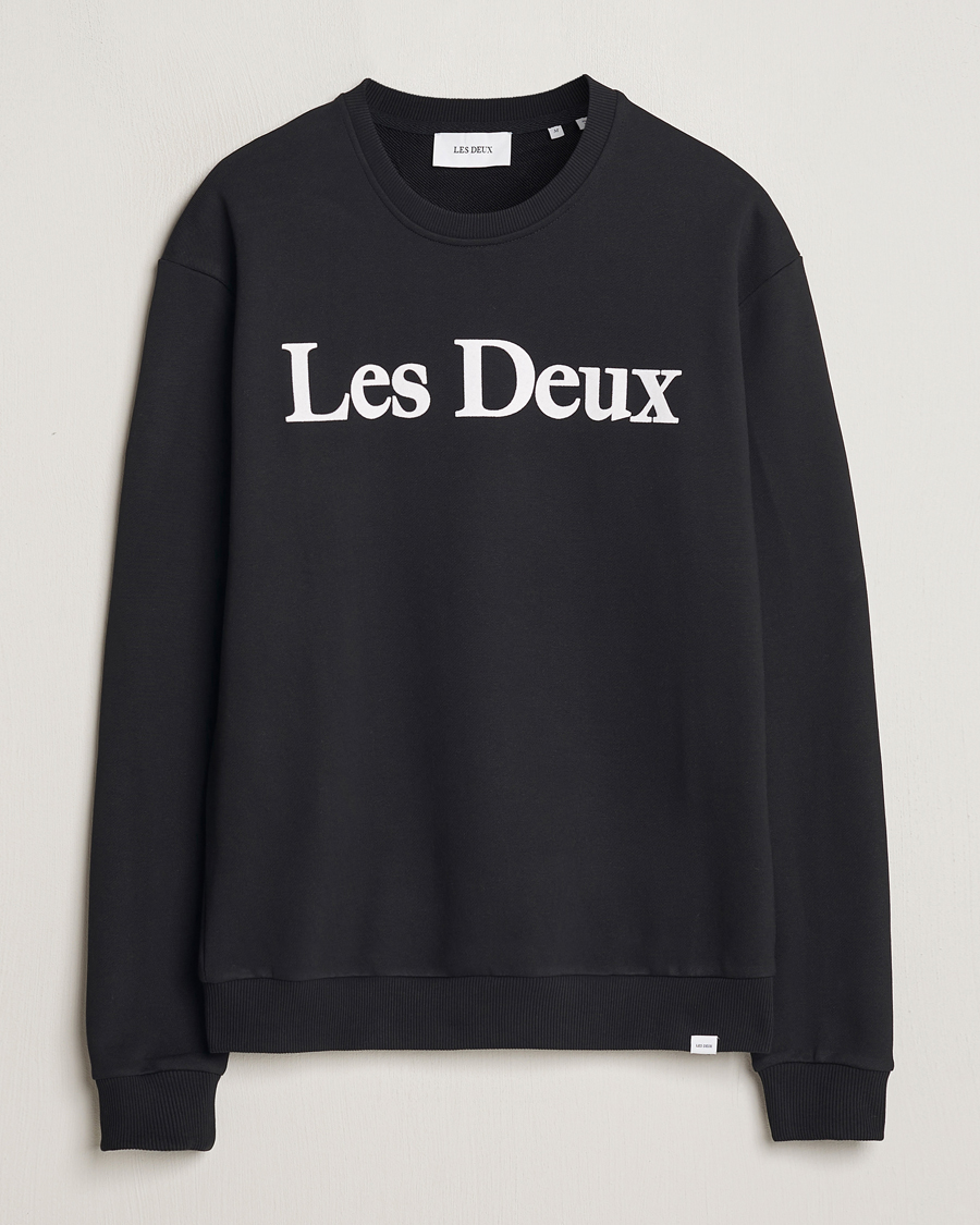 Herre | Gensere | LES DEUX | Charles Logo Sweatshirt Black