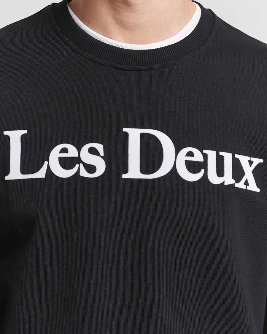 Herre | Gensere | LES DEUX | Charles Logo Sweatshirt Black