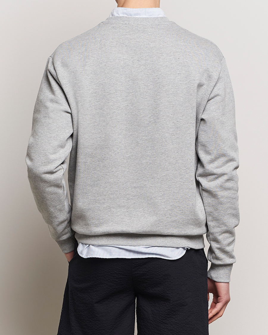 Herre | Gensere | LES DEUX | Charles Logo Sweatshirt Light Grey Melange