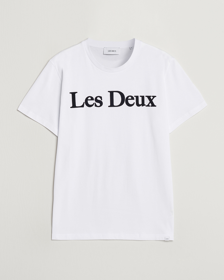 Herre | Nytt i butikken | LES DEUX | Charles Logo T-Shirt Wihte