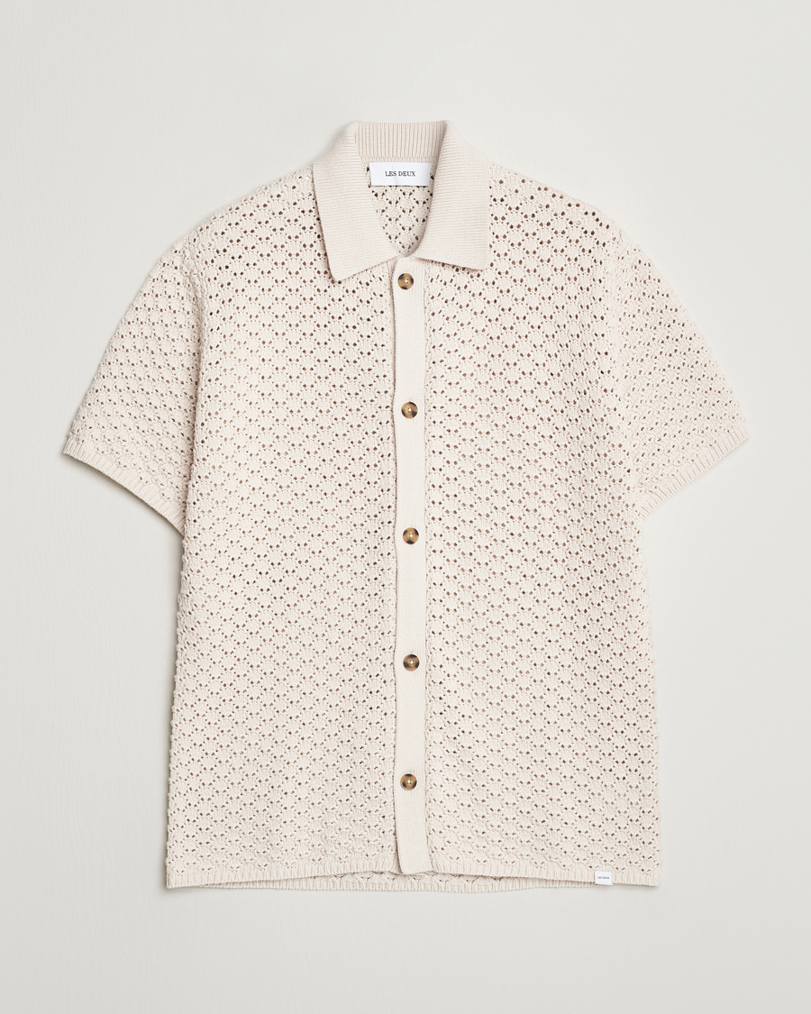 Herre | Skjorter | LES DEUX | Gideon Knitted Shirt Ivory