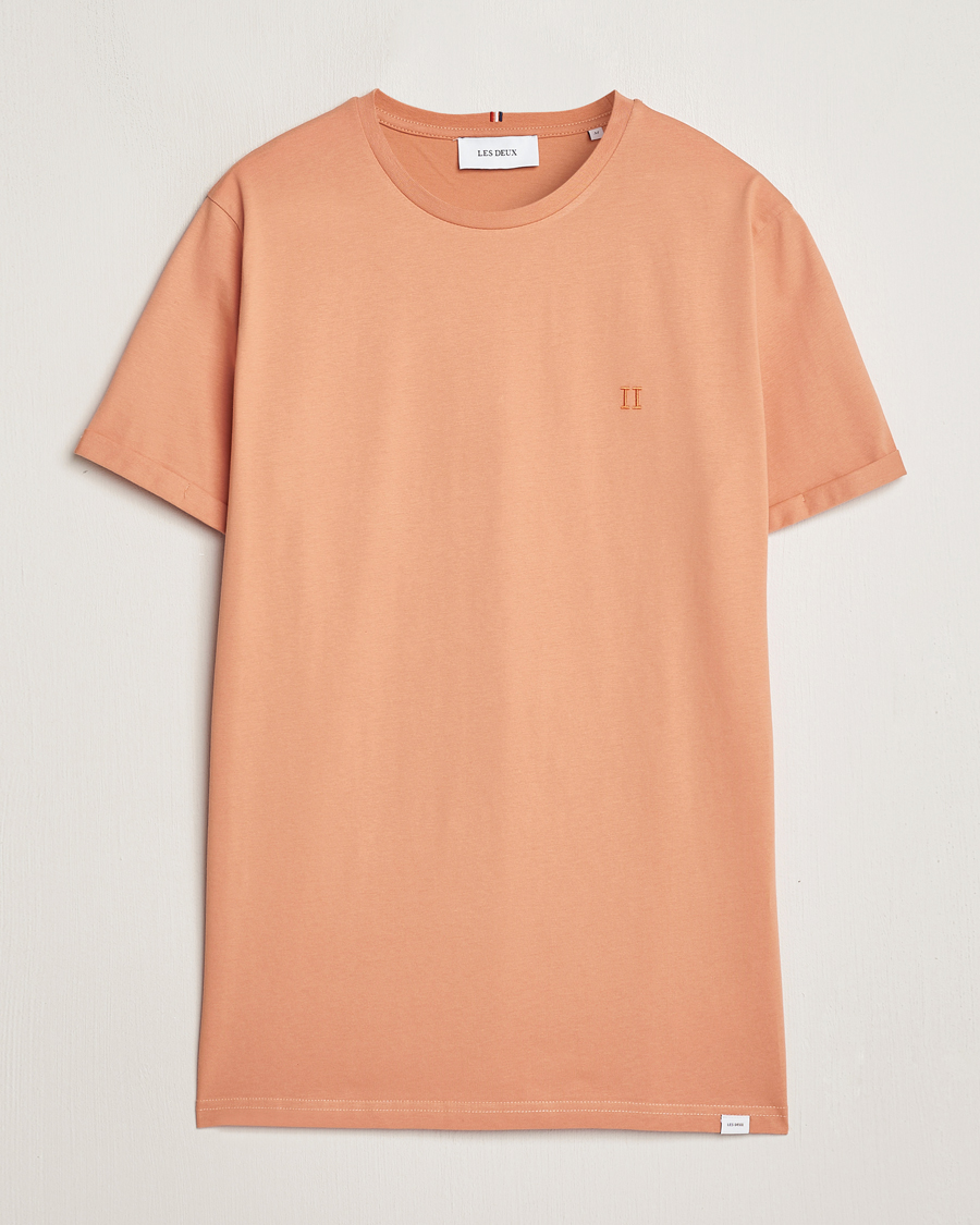 Herre | Nytt i butikken | LES DEUX | Nørregaard Cotton T-Shirt Baked Papaya Orange
