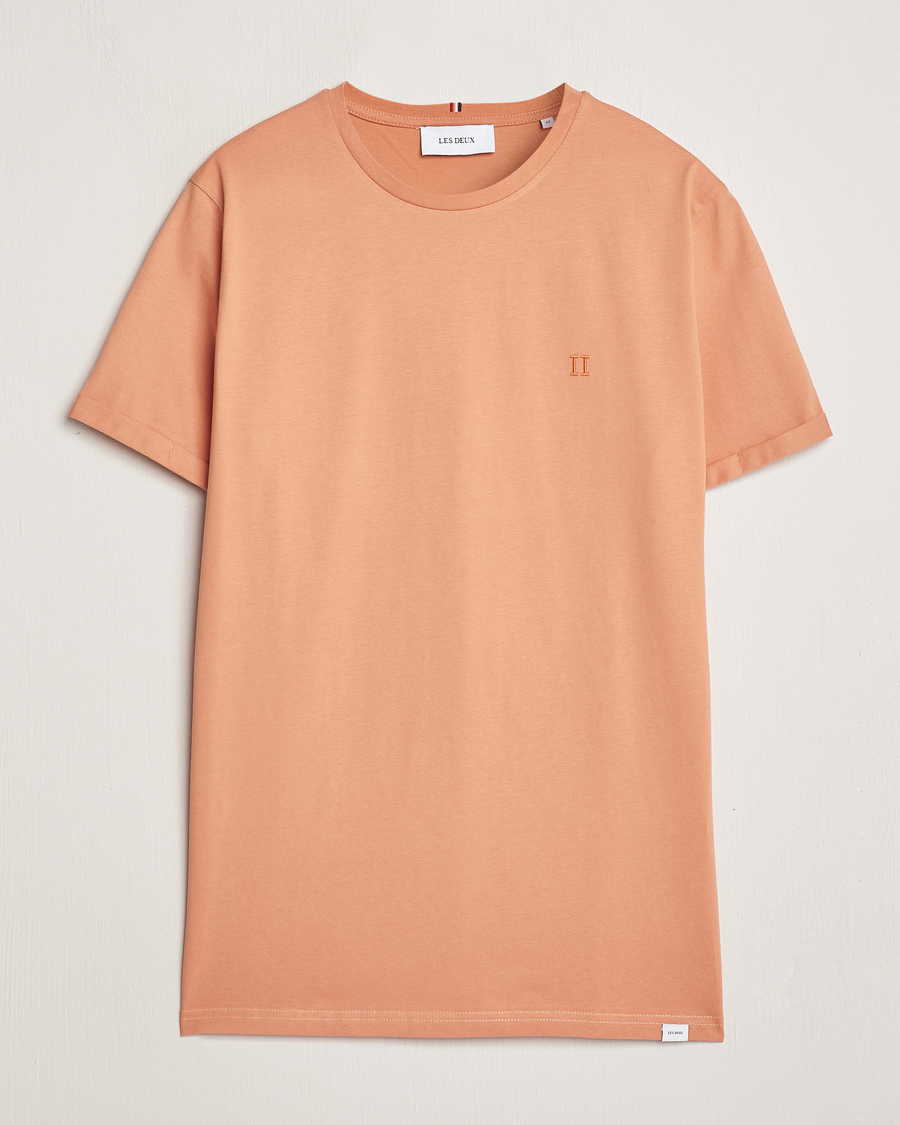 Herre | T-Shirts | LES DEUX | Nørregaard Cotton T-Shirt Baked Papaya Orange