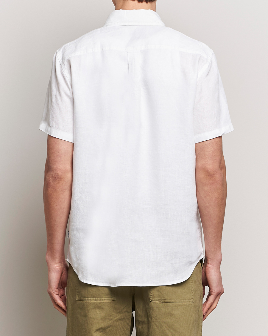 Herre | Skjorter | LES DEUX | Kris Short Sleeve Linen Shirt White
