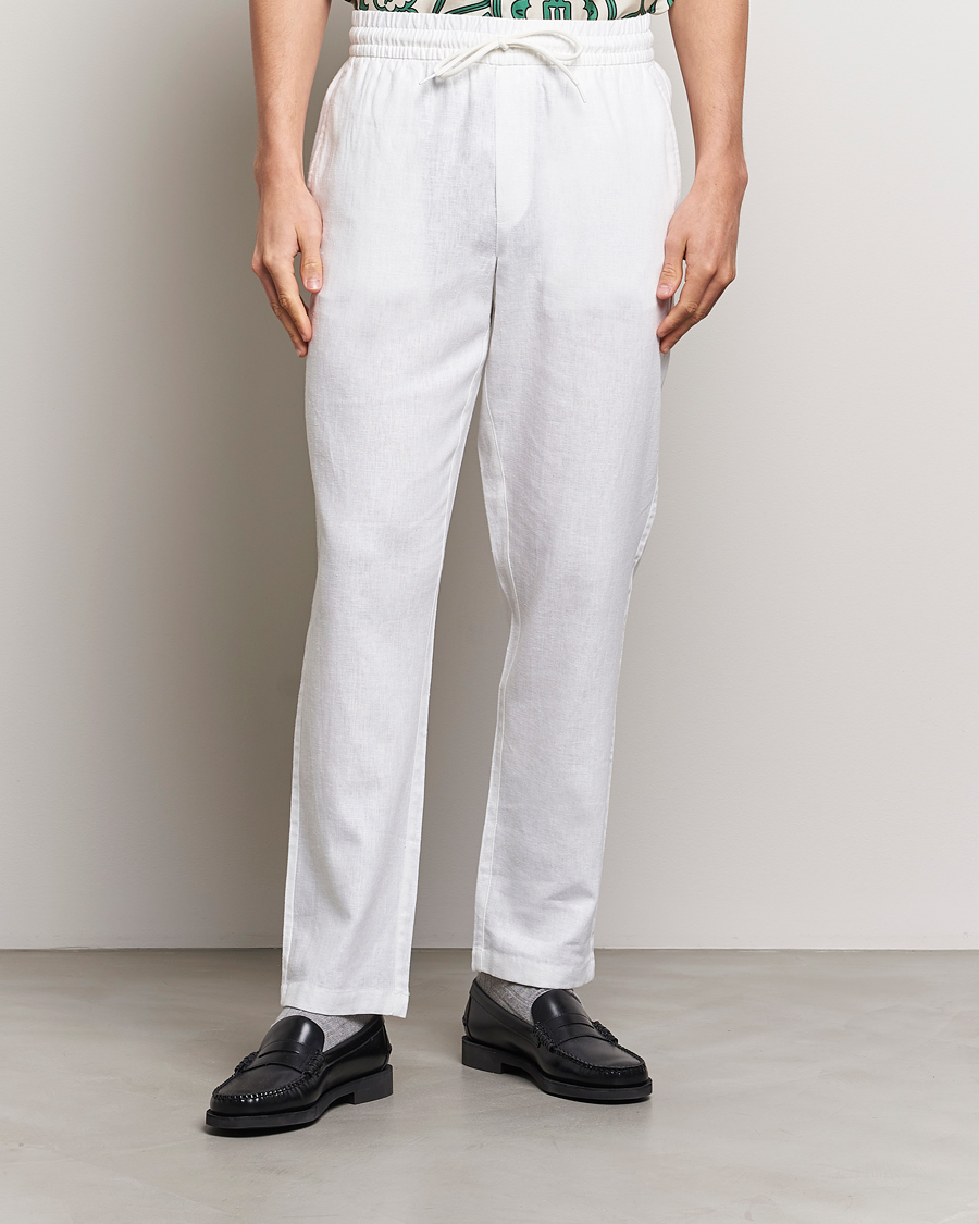 Men | New Brands | LES DEUX | Patrick Linen Pants White