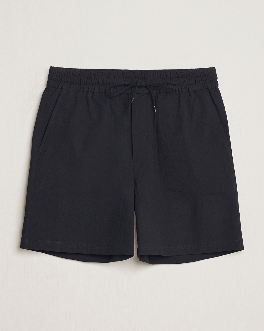 Herre | Shorts | LES DEUX | Patrick Seersucker Shorts Black