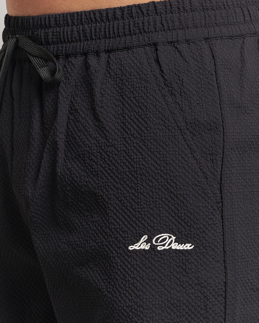 Herre | Badeshorts | LES DEUX | Stan Seersucker Swim Shorts Black