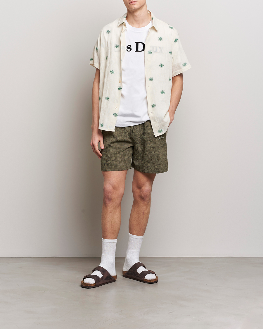 Herre | Badeshorts | LES DEUX | Stan Seersucker Swim Shorts Bungee Cord