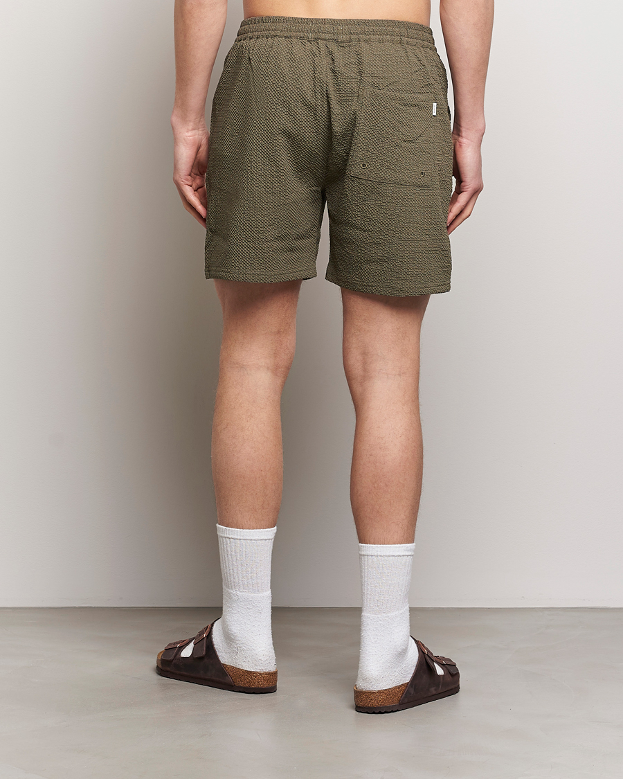 Herre | Badeshorts | LES DEUX | Stan Seersucker Swim Shorts Bungee Cord