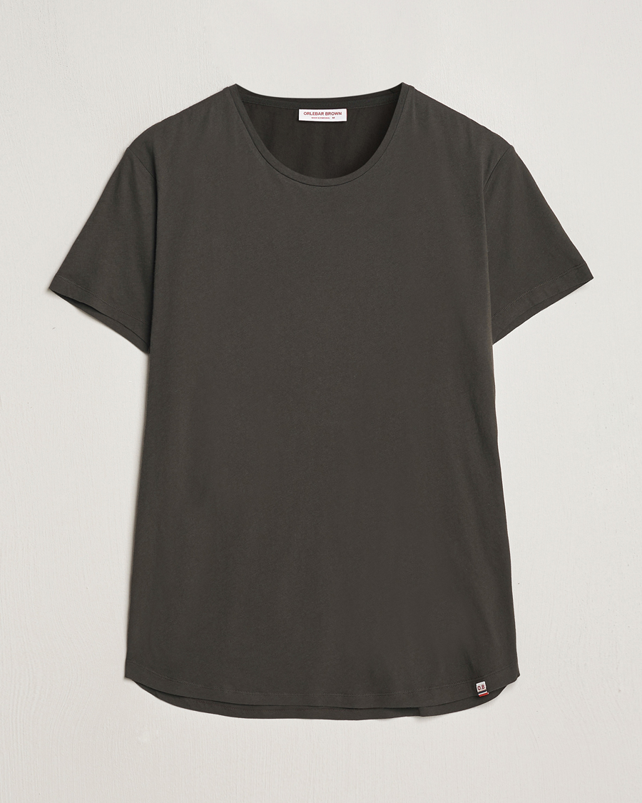 Herre | T-Shirts | Orlebar Brown | OB Crew Neck Tee Smoked Tea
