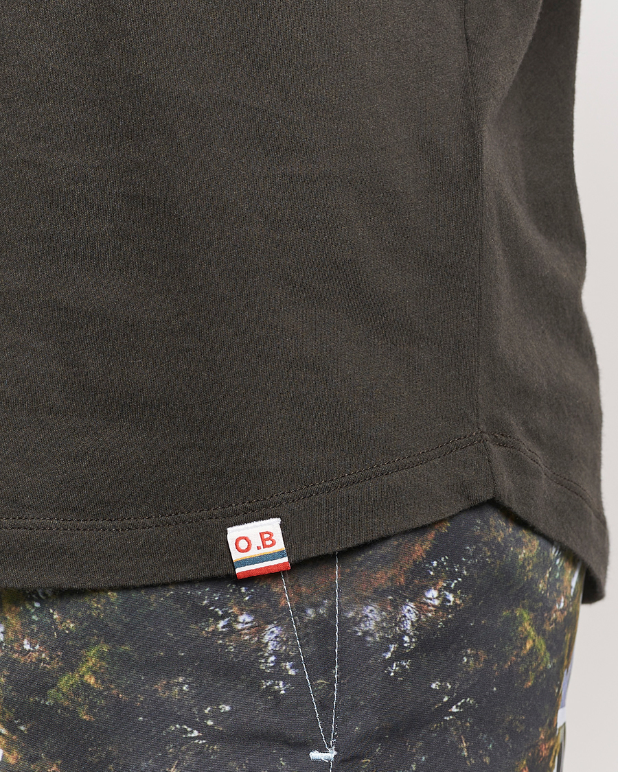 Herre | T-Shirts | Orlebar Brown | OB Crew Neck Tee Smoked Tea