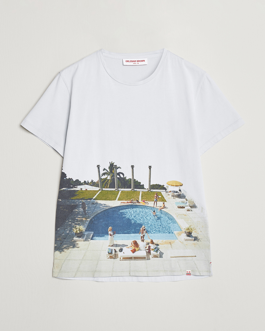 Herre | T-Shirts | Orlebar Brown | OB Classic Photographic Slim Aarons T-Shirt Pacifico