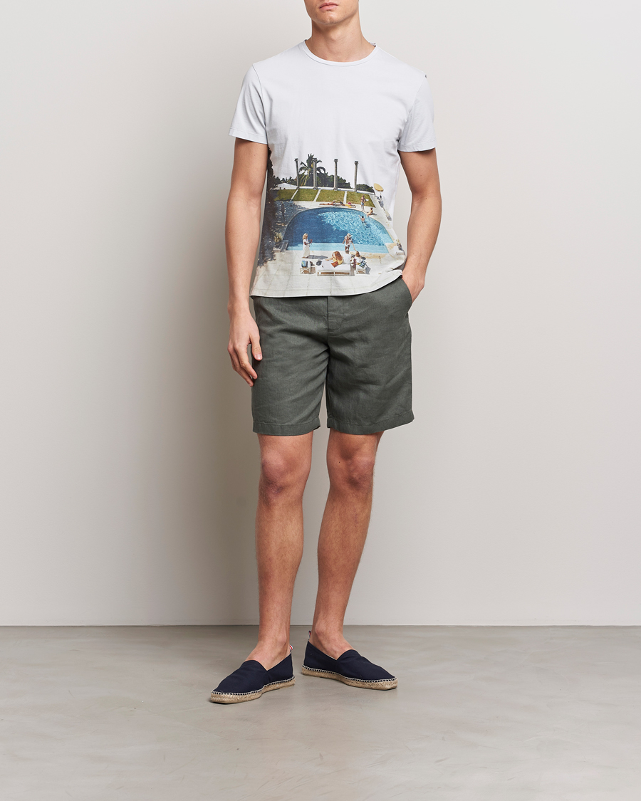 Herre | T-Shirts | Orlebar Brown | OB Classic Photographic Slim Aarons T-Shirt Pacifico