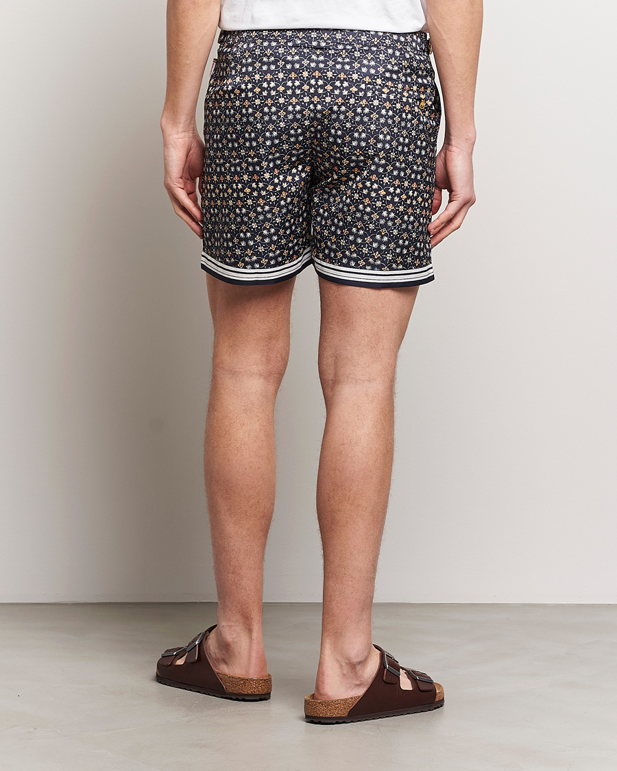 Herre | Badeshorts | Orlebar Brown | Bulldog Fiore Printed Swim Shorts Night Iris