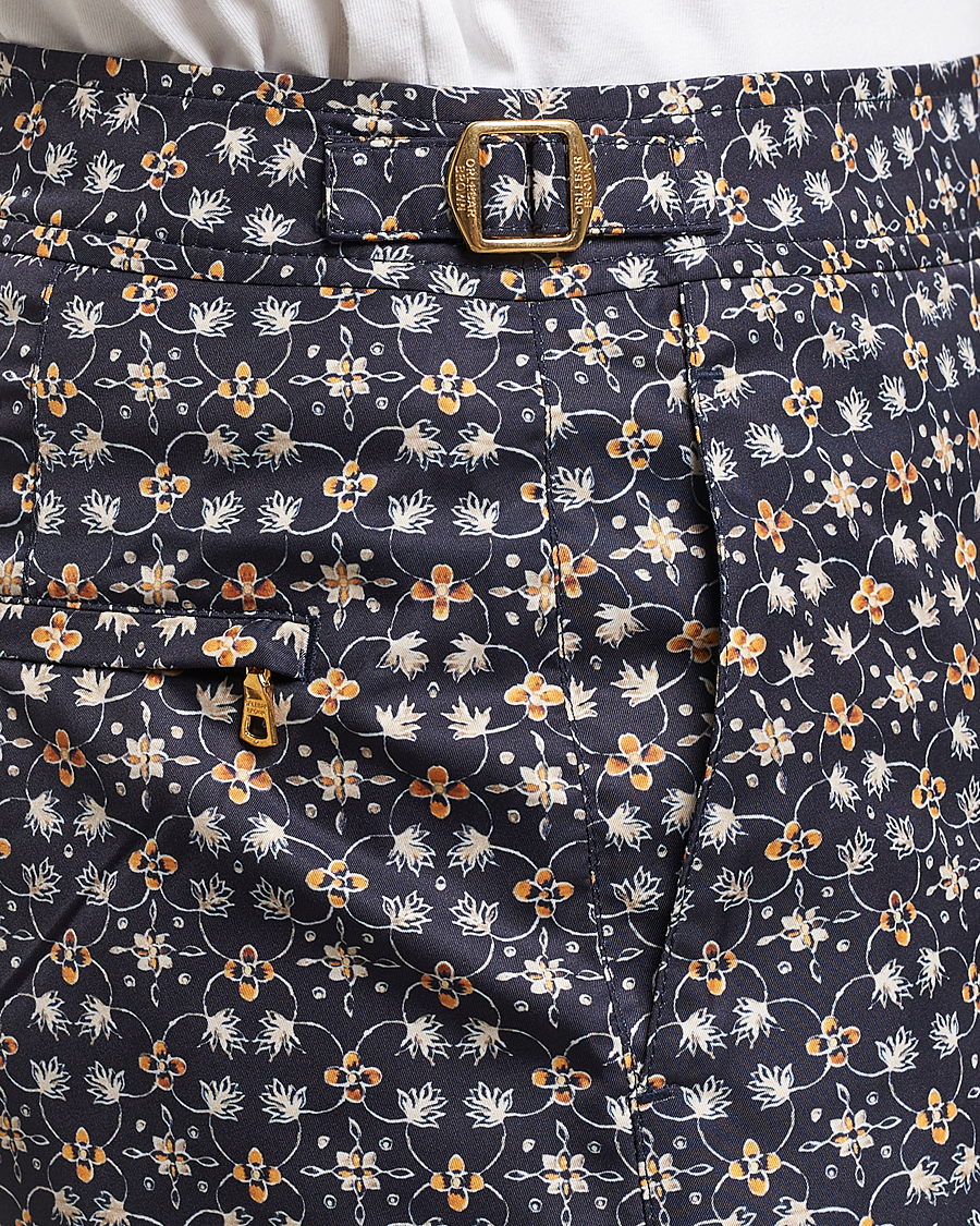 Herre | Badeshorts | Orlebar Brown | Bulldog Fiore Printed Swim Shorts Night Iris