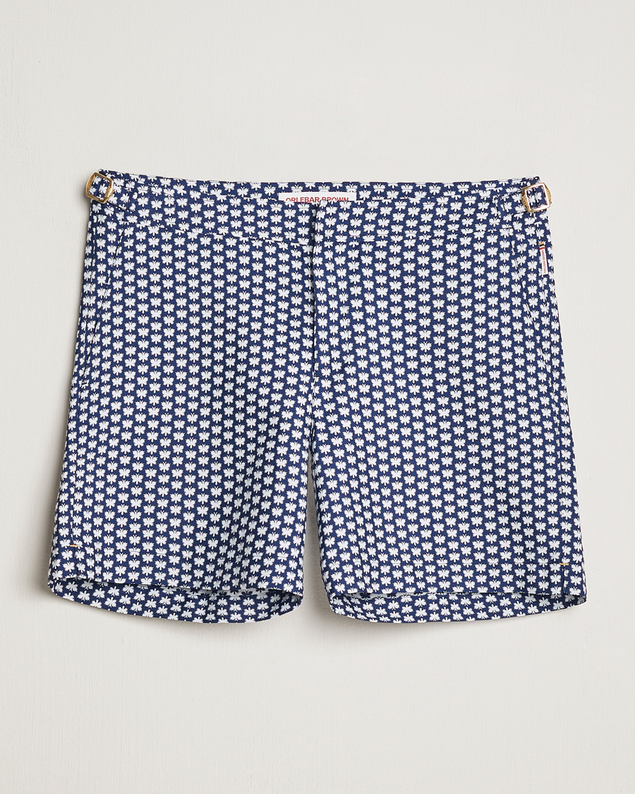 Herre | Badeshorts | Orlebar Brown | Bulldog Jaquard Flutter Swim Shorts Night Iris